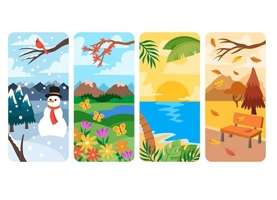 Изображение тематической подборки Книжный хоровод: Четыре сезона